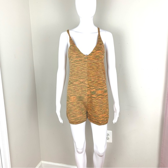 Free People Soft knit marled short romper sleeveless - Picture 7 of 9